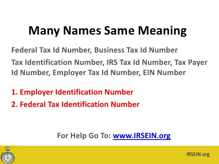 How To Get An EIN / Tax Id Number