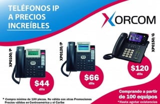 Teléfonos Xorcom - Promoción