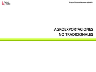Desenvolvimiento Agroexportador 2015
 
