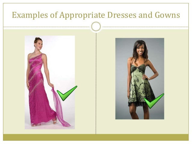 formal wear for presentation