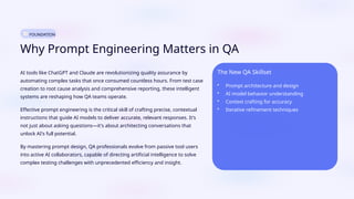 Prompt Engineering for QA: The Skill Every Modern Tester Needs | PPTX