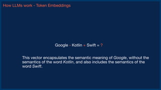 Prompt engineering for iOS developers (How LLMs and GenAI work) | PDF