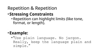 Repetitive Language Example Introduction to Prompts and Prompt Engineering | PPTX