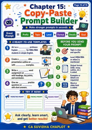 Prompt Engineering with ChatGPT PDF | School, BBA & MBA Guide | PDF
