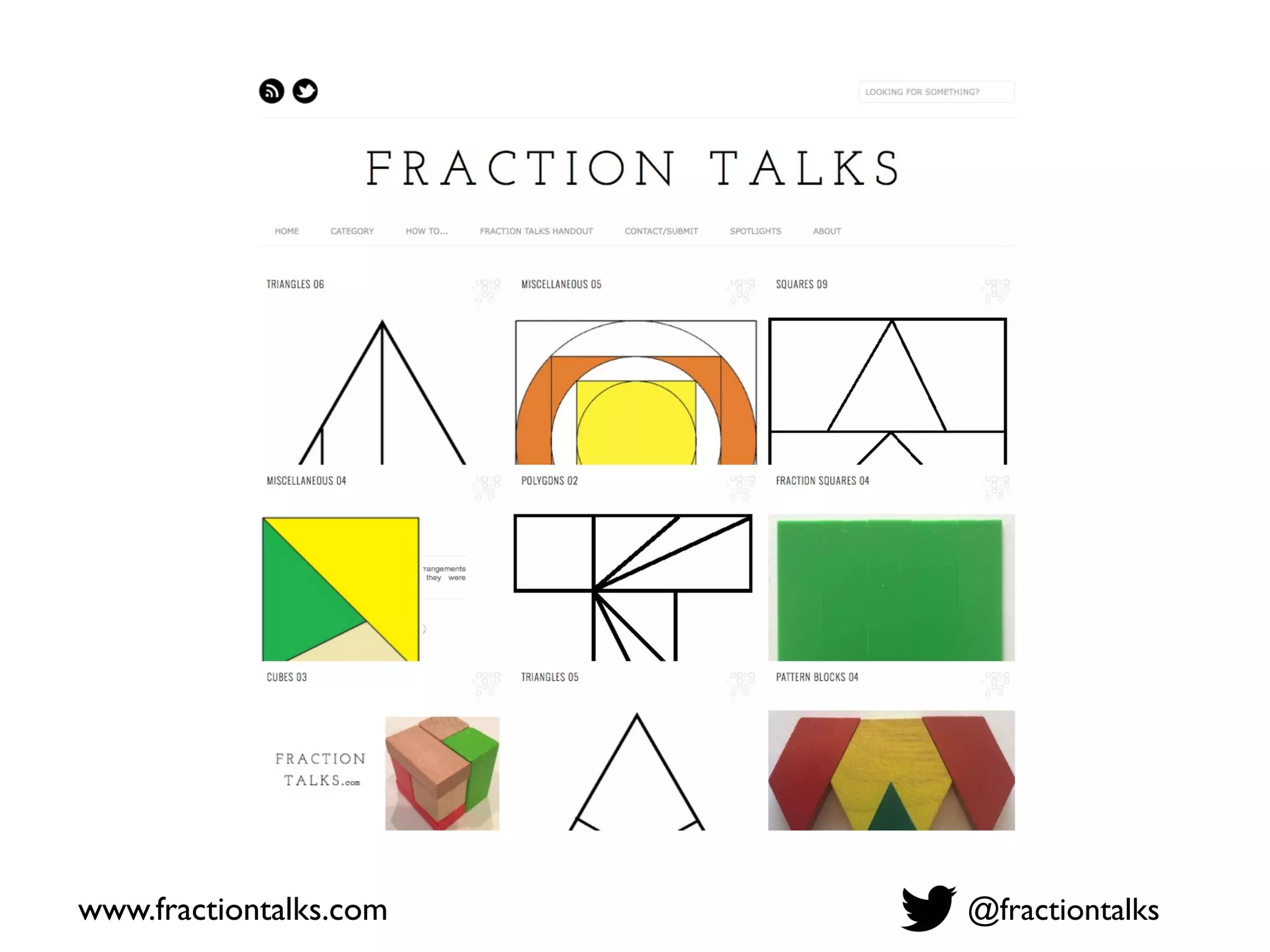 www.fractiontalks.com @fractiontalks
 