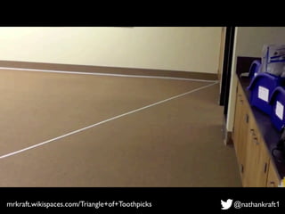 mrkraft.wikispaces.com/Triangle+of+Toothpicks @nathankraft1
 