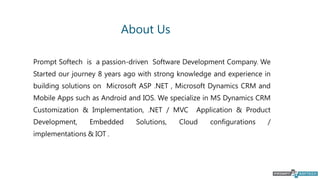 Prompt Softech Corporate Presentation | PPTX