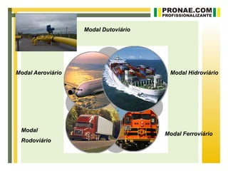 Modal Dutoviário




Modal Aeroviário                       Modal Hidroviário




 Modal
                                      Modal Ferroviário
 Rodoviário
 