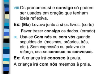 Consigo Aula 3 - Gramática Normativa: Pronome I | PPTX