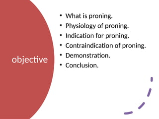 Proning Reference prone position in critical care unite presentation | PPTX