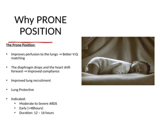 prone position in critical care unite presentation | PPTX