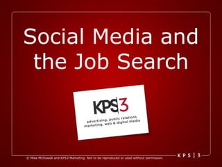 Social Media and the Job Search 