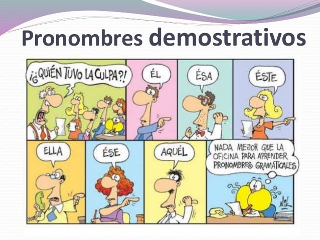 Resultado de imagen de demostrativos