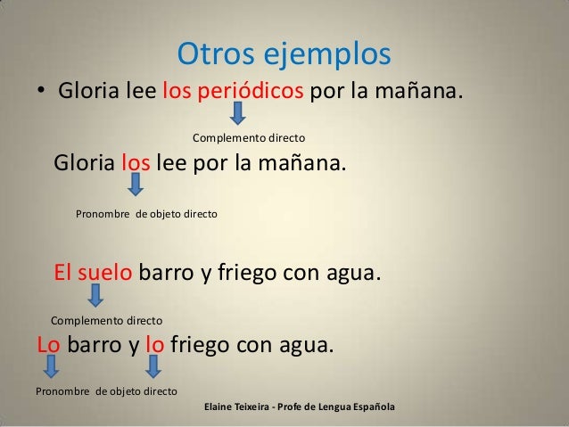Pronombres de objeto directo