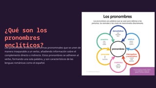 pronombres encliticos ...