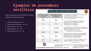 pronombres encliticos ...