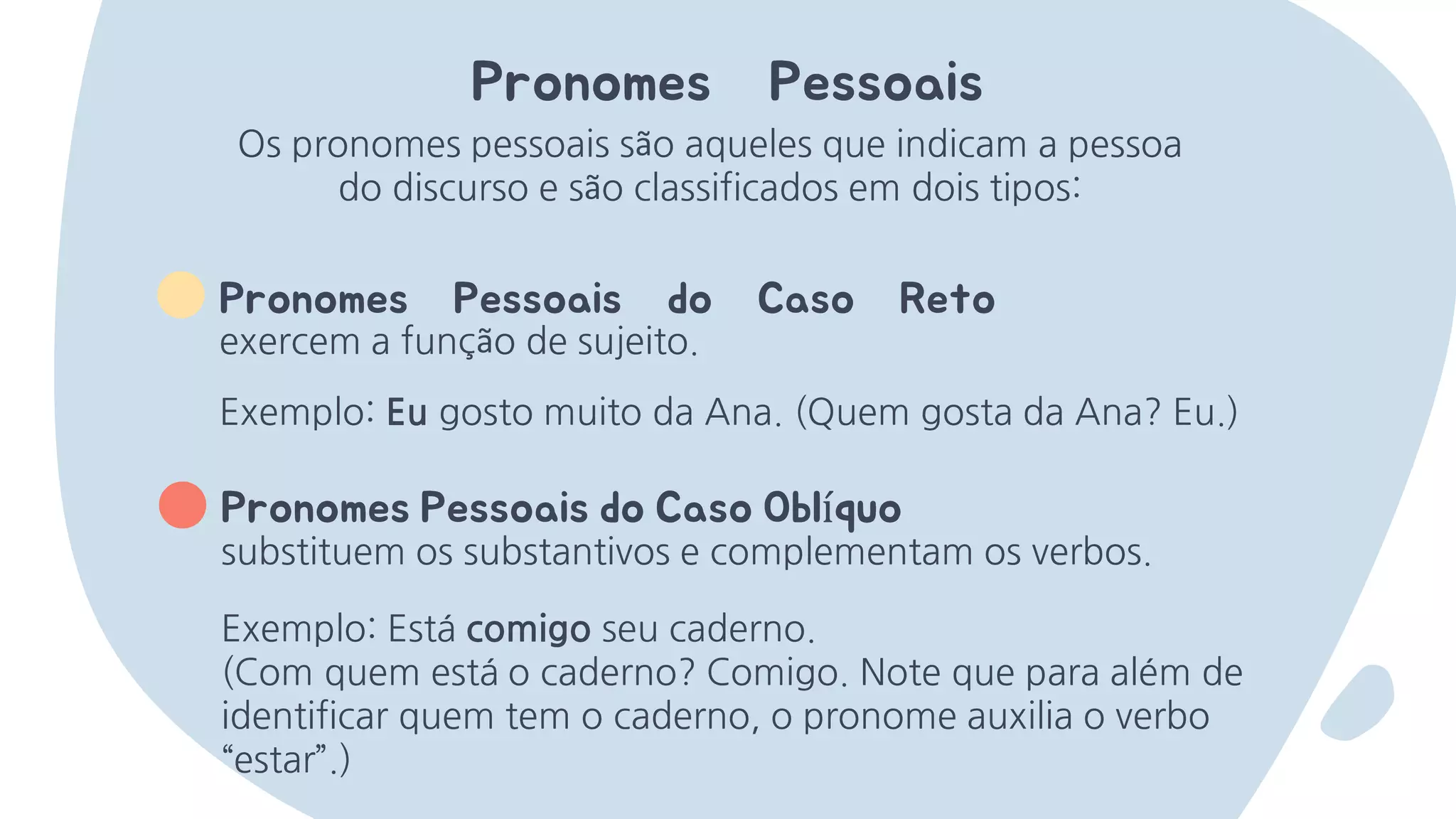 Pronomes da Língua Portuguesa