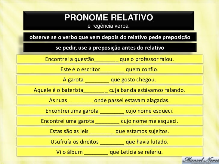 O Que É Pronome Relativo? _ Orações Subordinadas Adjetivas – OVGTK