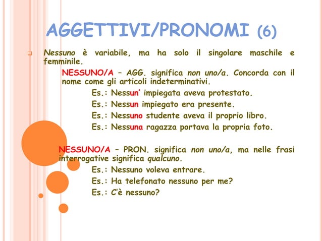 Pronomi e aggettivi indefiniti b1 | PPTX