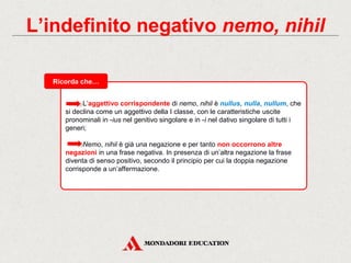 Pronomi indefiniti | PPT