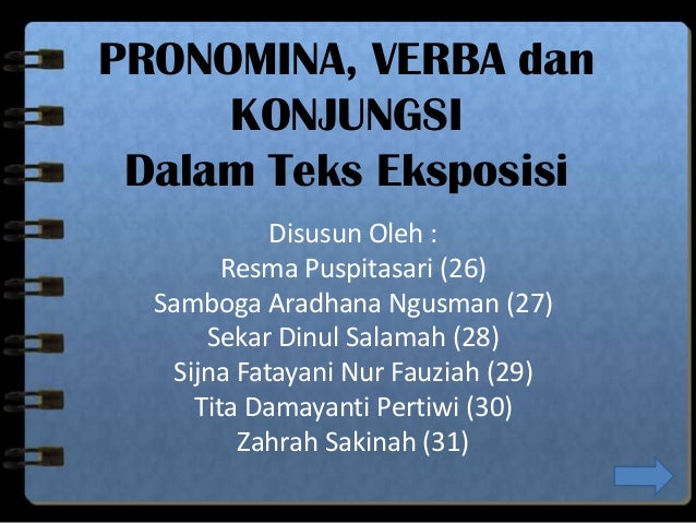 Pronomina Verba Konjungsi