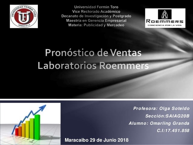 Pronostico De Ventas Lab Roemmers