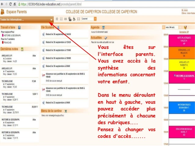 pronote lgm – pronote pour eleves – Succesuser