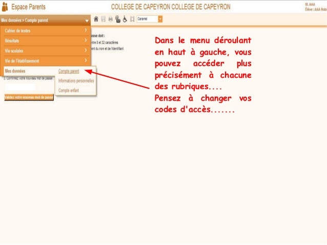 Pronote parents. Mode d'emploi.
