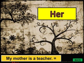 My mother is a teacher. =   BACK
 
