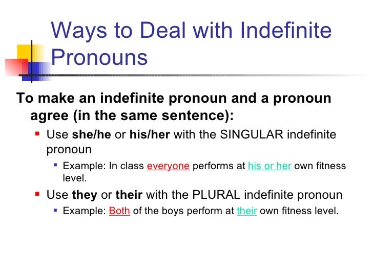 pronoun antecedent agreement