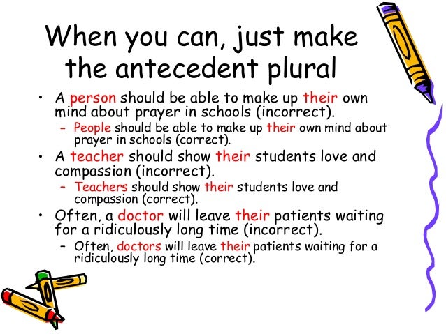pronoun antecedent