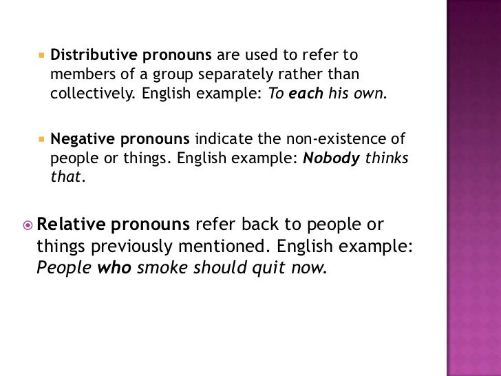 pronouns