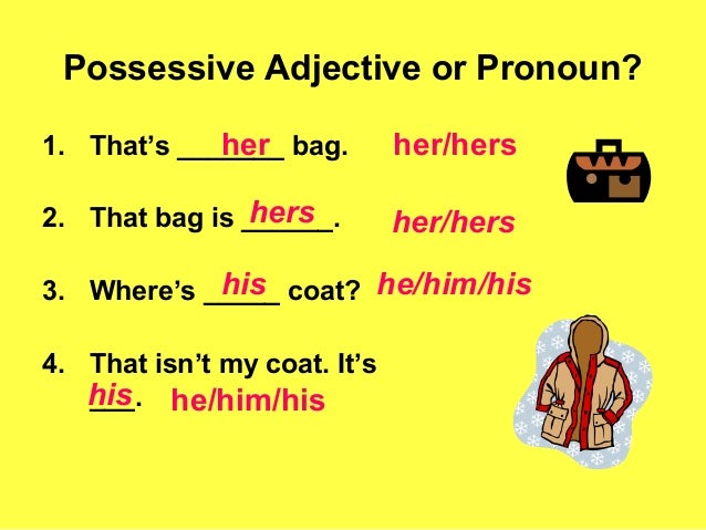 Pronouns English Work