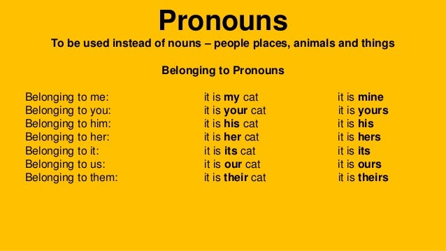 Pronouns