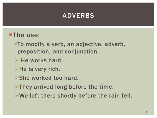 Pronouns Adverbs And Simple Past Tense structure 1 
