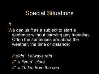 Sentence Using It Without Using Is Pronouns and Referencing | PPT