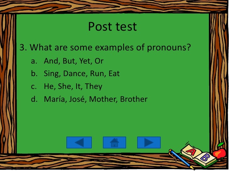 Pronouns second grade