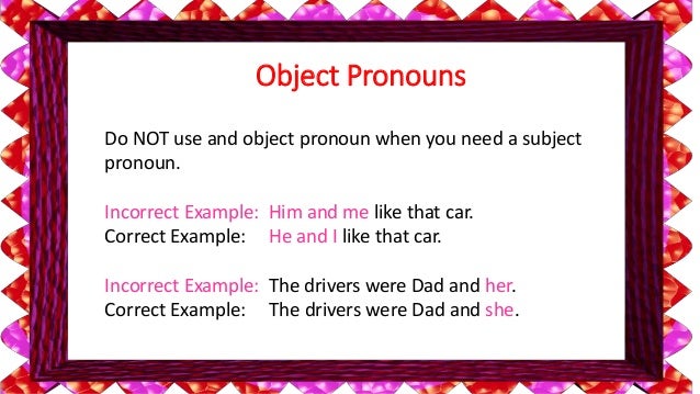 What Is An Object Pronoun 