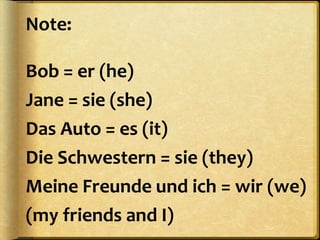 Pronouns & verbs | PPTX