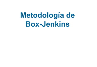 Metodología de
Box-Jenkins
 