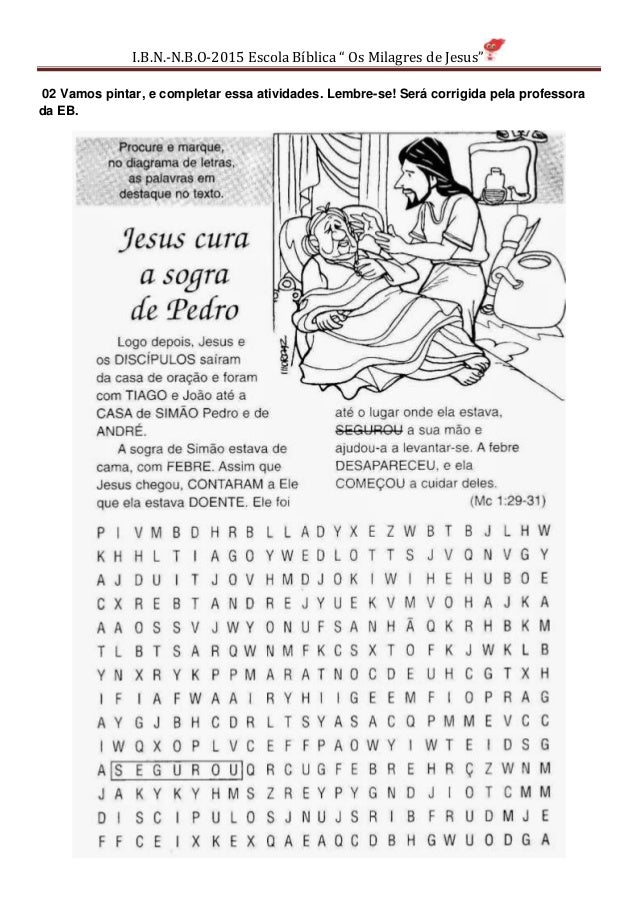 ebd kids os milagres de jesus pronta laudiceia rettmann