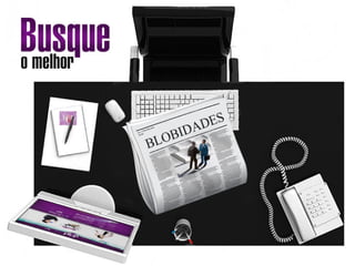 Blob - Slide da página inicial do site