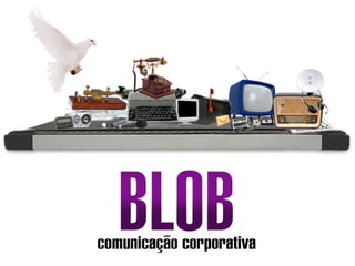 Blob - Slide da página inicial do site