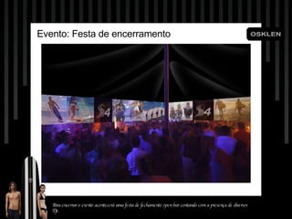 Evento: Festa de encerramento mm Para encerrar o evento acontecerá uma festa de fechamento open bar contando com a presença de diversos Djs. 