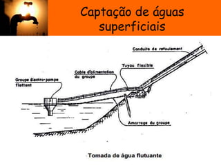 Captação de águas
superficiais
 