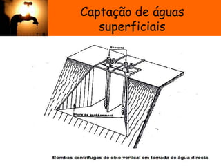Captação de águas
superficiais
 