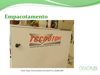 Empacotamento
Fonte: https://www.youtube.com/watch?v=C_1Z51MmAMI
 