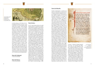 50 51
se verificó entonces: en 1228 asistió a las Cor-
tes aragonesas de Daroca y, en 1283, a Cortes
en Barcelona. En esa fecha, Ribagorza seguía
siendo parte de Aragón –extremo discutido
por algunos historiadores–, lo que confirmó
Jaime II en 1301, a petición de las Cortes de
Zaragoza de 1300. La frontera quedó fijada
en la Clamor de Almacellas, lo que ratificaba
que Ribagorza y la Litera, vinculadas al reino
al menos desde Ramiro I, eran de Aragón. El
derecho prevaleció como criterio principal,
si no único, frente a la adscripción diocesana
a Lérida y a las preferencias de algunos seño-
res. Respecto de Arán, Jaime I lo integró en la
organización de la Ribagorza. Aprovechando
el interregno a la muerte de Martín I el Hu-
mano, la Generalidad catalana procedió a
su integración de hecho. En cuanto a Fraga,
Jaime I pareció asignarla a Cataluña, pero se
atuvo siempre al fuero de Aragón. En 1311,
acudió a las Cortes de Daroca. En el Bajo Ara-
gón, el río Algás, afluente del Matarraña por la
derecha, fue pactado en 1210 por los obispos
de Zaragoza y Tortosa como separación entre
sus diócesis, actuando como frontera estatal.
Urgelseincorporóalosdominiosdeladinastía
y en 1314 dejó de tener personalidad política.
					
Fuero de Calatayud.
V. Fueros de extremadura.
Fuero de Daroca.
V. Fueros de extremadura.
Fuero de Jaca.
En 1077, Sancho Ramírez dio fuero de ciudad,
la primera del reino, a su villa de Jaca, sede epis-
copal, que floreció enseguida. Las leyes jaquesas
favorecían a los pobladores ordinarios en cuan-
to a propiedad y fiscalidad, con gran libertad de
acción en lo civil (testamentos, p. e.), lo penal
(fianzas, penas) y ventajas económicas (pas-
toreo, comercio, mercado). Daba «facilidades
para adquirir la tierra en plena propiedad, exen-
ción de tasas de aduanas, libertad de pastoreo,
minoración de multas y caloñas [indemnizacio-
nespenales]yprácticamenteexencióndelservi-
cio militar» (M. I. Falcón, «La ciudad en el rei-
no de Aragón durante la Edad Media», 2000).
Sudesarrollofuegrande:dedosdocenasdepre-
ceptospasóa214enelsigloXIII.Nomuchodes-
pués,elmodelofueadoptadoporlugaresajenos
al reino (Estella,1090; Sangüesa, 1117; Puente
la Reina, 1122; barrio de San Cernín de Pam-
plona, 1129; San Sebastián, 1180; etc.) y a Jaca
recurrían litigantes a consultar sus pleitos o en
apelación(así,Pamplona,SanSebastiánoFuen-
terrabía). El fuero de matriz jaquesa produjo un
«ambiente jurídico» que fue constituyendo un
derecho muy respetuoso con la libertad. Ningu-
no de los códices que, más o menos fielmente lo
reflejan (en latín o en romance) está en Aragón.
Influyeron grandemente en la legislación foral
general del reino: «De los aproximadamente
420 fueros de que consta la Compilación de
Huesca,unos300seencuentranenalgunadelas
recopilaciones de los Fueros de Jaca» (J. Delga-
doyC.Bayod,«LosFuerosdeAragón»,2000).
Fuero de Sobrarbe.
Contenía, supuestamente, la creación de un
justicia con anterioridad a la existencia del rey
y el famoso juramento subsiguiente de los re-
yes de Aragón, por el que, si no respetaban las
leyes, podían ser depuestos. No hay un solo
documento probatorio de su contenido. Es
sospechoso el documento que alude a unos
«buenos fueros de Sobrarbe» que Alfonso I
habría concedido en 1117 a Gallipienzo, Tu-
dela y Cervera: eran tales que los disfrutaban
«los mejores infanzones de todo mi reino».
Similar mención se lee en el Fuero de Tudela,
en una parte semejante al Fuero de Jaca. La-
linde clasificó los fueros de Aragón hasta el
siglo XIII en burgueses (urbanos), como el de
Jaca; concejiles (o de extremadura: Calatayud,
Daroca, Teruel); y militares, tipo al que respon-
dería el perdido Fuero de Sobrarbe y que acabó
por imponerse en lugares de reconquista como
Barbastro y Zaragoza. Hoy se acepta mejor que
los fueros urbanos (Huesca, Zaragoza) derivan
de Jaca y que los de extremadura tienen la mis-
ma raíz, matizada por las costumbres del área
fronteriza correspondiente. El temprano mito
de Sobrarbe, que se percibe ya en el siglo XIII,
asocia íntimamente la génesis del reino con el
justicia. Arraiga, se extiende y perdura de tal
modo que el prócer castellano Carrasco de la
Torre, destinado largamente (1739-1759) en
la Real Audiencia de Aragón, escribe: «Eligie-
ron un caudillo y le aclamaron rey de Sobrarbe:
una de las leyes fundamentales de este naciente
reinofuelaeleccióndeunmagistradoquefuese
juez medio entre el rey y el reino, para que [...]
hiciesequeunoyotroviviesenconladebidasu-
jeción a las Leyes. La institución y autoridad del
magistrado, que se llama justicia de Aragón, se
conoció en los siglos sucesivos tan beneficiosa
a la libertad y buen gobierno del reino, que los
reyes, las Cortes y el tiempo le fueron aumen-
tando su poder, y llegó a crecer de modo que el
justicia era juez de los exentos, de los oficiales
delincuentes,detodaviolenciaverdaderaopre-
textada, de los agravios hechos o temidos y, en
fin, tribunal a cuyo juicio, ordinaria o extraor-
dinariamente, se podía sujetar todo caso, casa
o persona» (v. Justicia de Aragón; Juramento
de los reyes). «No conocemos texto alguno,
corto ni largo, que pueda identificarse como
fuero otorgado por algún Rey a esta comarca,
o elaborado en ella o en ella aplicado. Mucho
menos como normas previas a la existencia del
primero de los reyes» (J. Delgado, «Otras tra-
diciones forales Aragonesas», Manual de Dere-
cho Civil aragonés, 2006). La leyenda de la mo-
narquía creada en Sobrarbe arraigó con fuerza
y rebrotó políticamente en el siglo XIX, cuando
«académicos, historiadores y diputados de las
Cortes Constituyentes de la Restauración ale-
garon los “Fueros de Sobrarbe” como funda-
mento del “pacto entre el monarca y el pueblo”,
en palabras de Víctor Balaguer, es decir, la base
Frontera de Aragón y Cataluña.
Episcopatus Balbastrensis et
comitatus Ribagorca,
Ámsterdam, ca. 1700.
(Cortes de Aragón. Fondo
Documental Histórico, M25)
Copia del Fuero de Jaca
del siglo XIII.
Libro de la Cadena del Concejo
de Jaca, ss. XIII-XIV.
(Ayuntamiento de Jaca. Archivo
Municipal, 00033/01)
 