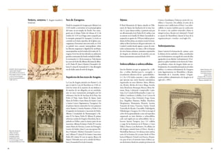 96 97
Señera, senyera. V. Aragón (nombre);
Señal real.
Seo de Zaragoza.
Desde la conquista de Zaragoza por Alfonso I en
1118, tendió a convertirse en la principal iglesia
del reino, en un templo de Estado. Fue consa-
grada por el obispo Pedro de Librana el 12 de
octubre de 1119, en el lugar antes ocupado por
la mezquita principal de Saraqusta. La fecha se
convirtió en la fiesta específica de la Iglesia cesa-
raugustana. Doscientos años más tarde, en 1318,
su prelado tuvo carácter metropolitano sobre
las diócesis aragonesas y dignidad de arzobispo,
emancipándose así de la tutela de la mitra de Ta-
rragona. En la Seo de San Salvador se celebraron
grandesceremoniasdeEstado,incluidalabrillan-
te coronación (v.) de los monarcas. Tales fueron
loscasosdePedroIII,AlfonsoIII,JaimeII,Alfon-
so IV, Pedro IV, Juan I, Martín I, Fernando I, Al-
fonso V y Juan II. Fernando II (v.) fue allí erigido
reydeSicilia,antesdeserlodeAragón.
SepulcrosdelosreyesdeAragón.
La Casa de Aragón, iniciada con Ramiro I, a la
que se unió la Casa de Barcelona en 1150, en-
terró los restos de la mayoría de sus titulares y
de muchos de sus allegados, no en catedrales,
sino en cinco monasterios, protegidos por los
soberanos. Son los de San Juan de la Peña, San
Pedro el Viejo, Santa María de Sijena, Santa
María de Poblet y Santa María de Santes Creus
o Santas Cruces (Aiguamurcia, Tarragona). En
el primero fueron enterrados los tres primeros
reyes, Ramiro I, Sancho Ramírez y Pedro I. En
el segundo, los hermanos y sucesores de Pedro,
Alfonso I (trasladado de Montearagón) y Ra-
miro II. En Sijena, Pedro II. Alfonso II, primer
soberano común de Aragón y Barcelona, fue se-
pultado en Poblet, como la mayor parte de sus
sucesores: Alfonso II, Jaime I, Pedro IV (con las
reinas María de Navarra, Leonor de Portugal y
Leonor de Sicilia), Juan I (con sus esposas Ma-
tha y Violante), Martín I, Fernando I (con Leo-
nor), Alfonso V y Juan II. En Santes Creus están
Pedro III y Jaime II (con su esposa, Blanca de
Anjou). Petronila yace en la catedral de Barce-
lona y Fernando II en la de Granada.
Señal del «Rey de Aragon de oro
y quatro palos de gules».
Libro de Blasones de Jerónimo de
Bolea dirigido al Señor de Torrellas,
s. XVIII. (Cortes de Aragón.
Fondo Documental Histórico,
L1007, fol. 37r.)
Sijena.
El Real Monasterio de Sijena, situado en Villa-
nueva de Sijena, fue fundación de la reina San-
cha (v.) para damas nobles, y panteón real, por
ser allí enterrado el rey Pedro II el Católico, tras
su muerte en la batalla de Muret. Incendiado y
saqueado en agosto de 1936 por milicias proce-
dentesdeBarcelona,esemismoveranolaGene-
ralitat se llevó los frescos del gran refectorio a la
Ciudad Condal, donde siguen, a pesar de reite-
radas reclamaciones. Se suma a ello el despojo
de otros bienes artísticos, asimismo expatriados
de Aragón, no obstante ser el cenobio con sus
bienes monumento nacional desde 1923.
Sobrecullidas o sobrecollidas.
Son los distritos en que se agrupan las «colli-
das» o tablas, distritos para la «recogida» o
recaudación aduanera de las «generalidades»
(v.). En 1376 había cuarenta y cinco collidas
que ejercían una cierta función articuladora,
organizadas en once distritos: Aínsa, Albarra-
cín, Alcañiz, Alcolea de Cinca, Aliaga, Aranda,
Arén, Benabarre, Benasque, Biescas, Biota, Bo-
nansa, Borja, Calatayud, Camporrells, Canta-
vieja, (La) Cañada de Benatanduz, Caspe, Cas-
tellote, Castelserás, Cedrillas, (Las) Cuevas de
Cañar, Daroca, Ejea, Fortanete, Fraga, Graus,
Jaca, Magallón, Majones, Mallén, Mazaléon,
Mequinenza, Montañana, Monzón, Sarrión,
Tamarite de Litera, Tarazona, Tauste, Teruel,
Torrecilla de Alcañiz, Uncastillo, Valdealgorfa,
Villarluengo y Zaragoza. En 1446 se encargó el
cobro de las generalidades a una red específica
organizada en siete distritos o sobrecullidas,
cada cual regida por un sobrecullidor. Sus ca-
beceras fueron Zaragoza, Jaca (23 collidas
a cargo de las fronteras en el Pirineo y Cinco
Villas), Huesca (con Barbastro, 28 collidas, las
del Aragón oriental hasta el Ebro), Alcañiz y
Montalbán-Barracas (54 oficinas entre ambas,
resto de la frontera de Levante desde el Ebro
hastaelMijares),Teruel(conDaroca,38pues-
tos, para el sur y el suroeste, hasta el Jiloca, pa-
sos de frontera desde las actuales provincias de
Cuenca, Guadalajara, Valencia y parte de Cas-
tellón) y Tarazona (36 collidas, el resto de la
frontera con Castilla hasta el Ebro). Las sobre-
cullidas se usaron también para la confección
de censos y, sin cambios esenciales (Aínsa se
integró en Jaca, Alcañiz en Calatayud y Teruel
se separó de Montalbán), fueron la base de la
organización por «veredas» en el siglo XVII.
Sobrejunterías.
Jaime I autorizó la formación de «juntas» para
la defensa de las ciudades y villas, coordinadas
porelsobrejuntero,encargadodevariasdeellas
agrupadas en un distrito (sobrejuntería). El ré-
gimen se aplicó también en las tierras de Valen-
cia pobladas a fuero de Aragón. Hubo seis so-
brejunterías.Sucometidoprincipaleraelorden
público. La extensa sobrejuntería de Zaragoza
tenía lugartenencias en Montalbán y Alcañiz.
(Resumido de L. González Antón, «Organi-
zación político-administrativa de Aragón en el
siglo XIII», 1992.)
Mausoleo de Jaime II
y Blanca de Anjou.
Valentín Carderera,
Iconografía española,
Madrid, 1855-1864.
(Cortes de Aragón. Fondo
Documental Histórico, L342)
Dibujo del pórtico del
Monasterio de Sijena.
José Galiay Sarañana,
Aragón artístico,
Zaragoza, 1907. (Cortes de
Aragón. Fondo Documental
Histórico, XXL0014/82)
 