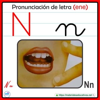 Pronunciación de letra (ene)
Nn
N n
https://materialeseducativos.net
 
